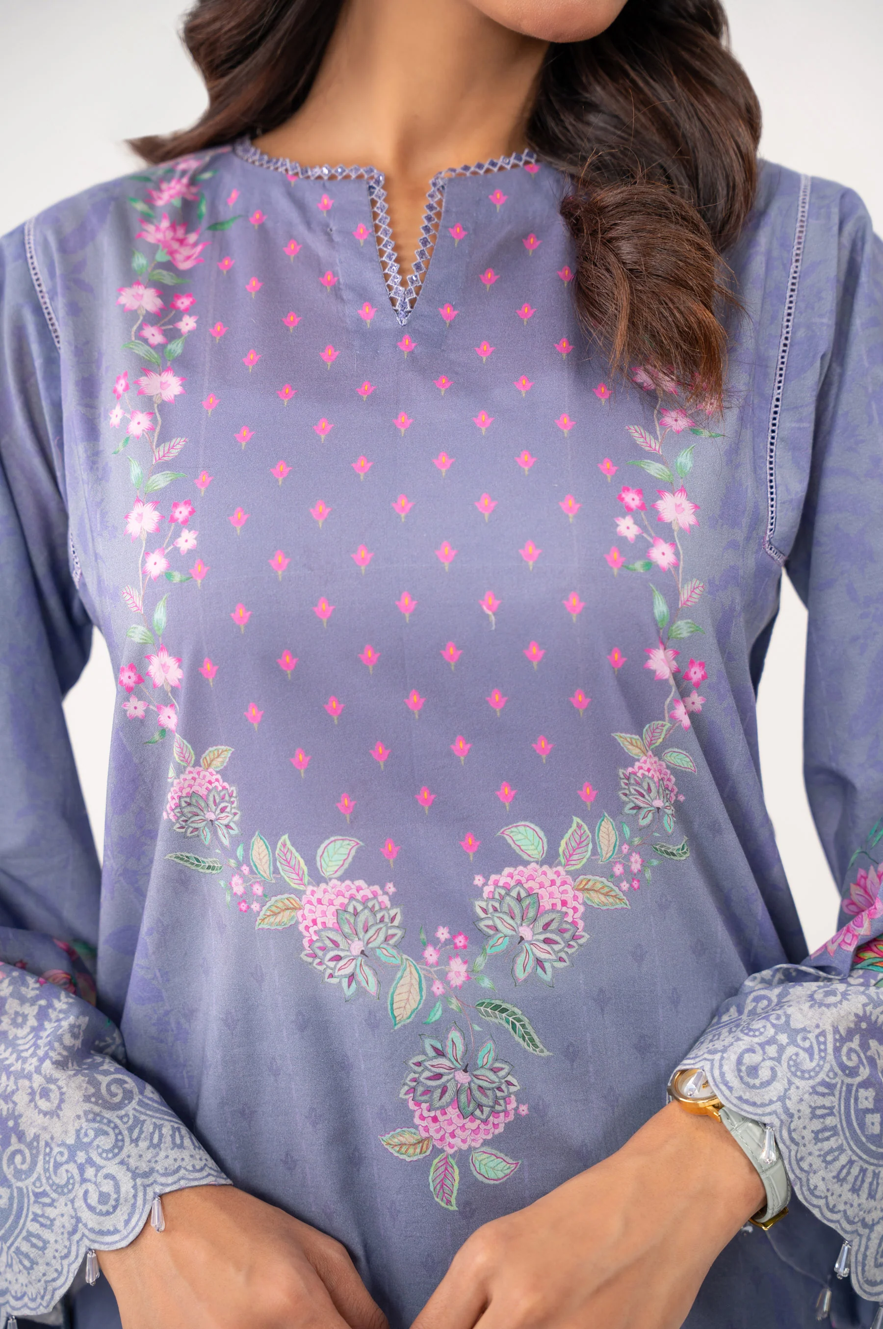 UNSTITCHED PRINTED SUIT - Image 2
