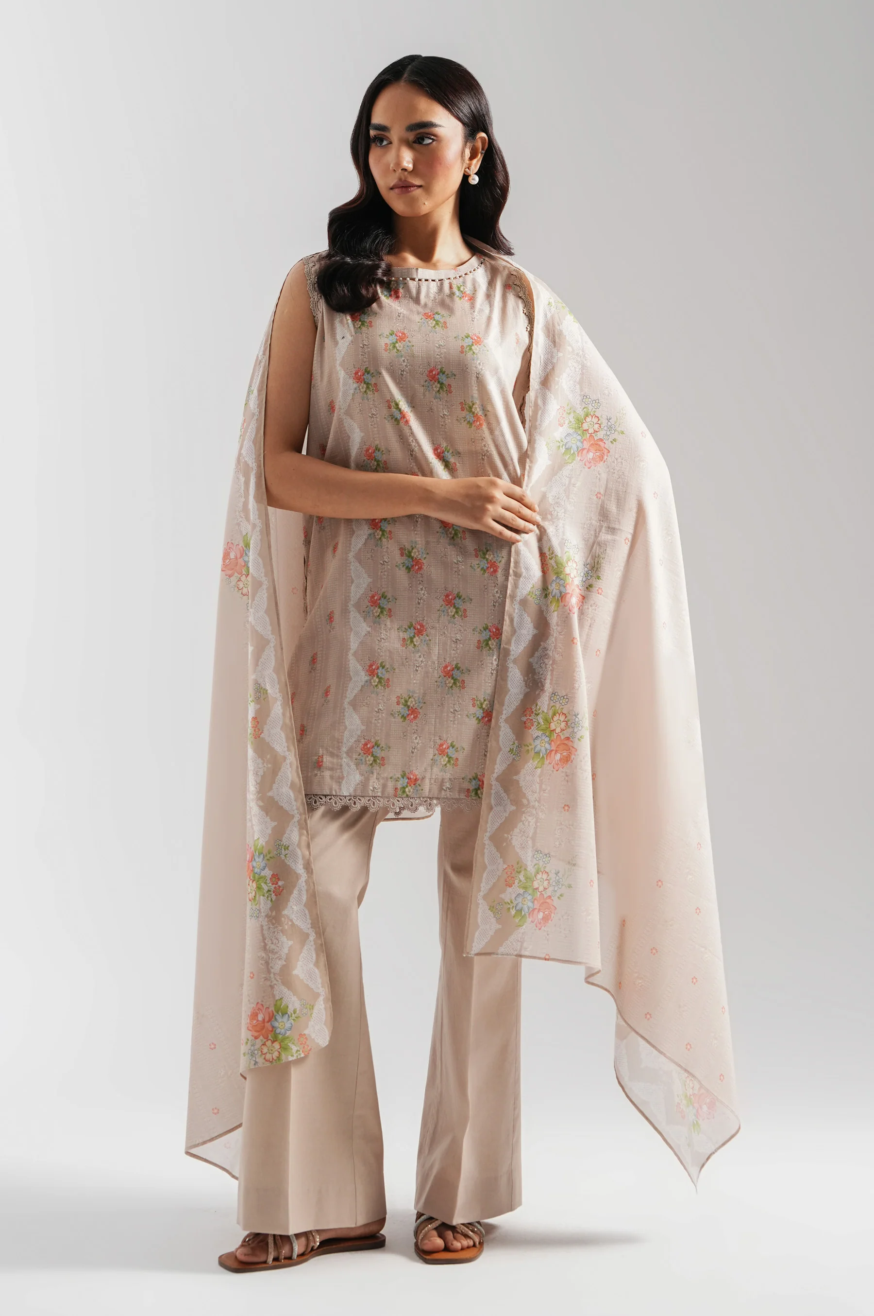 UNSTITCHED PRINTED SUIT