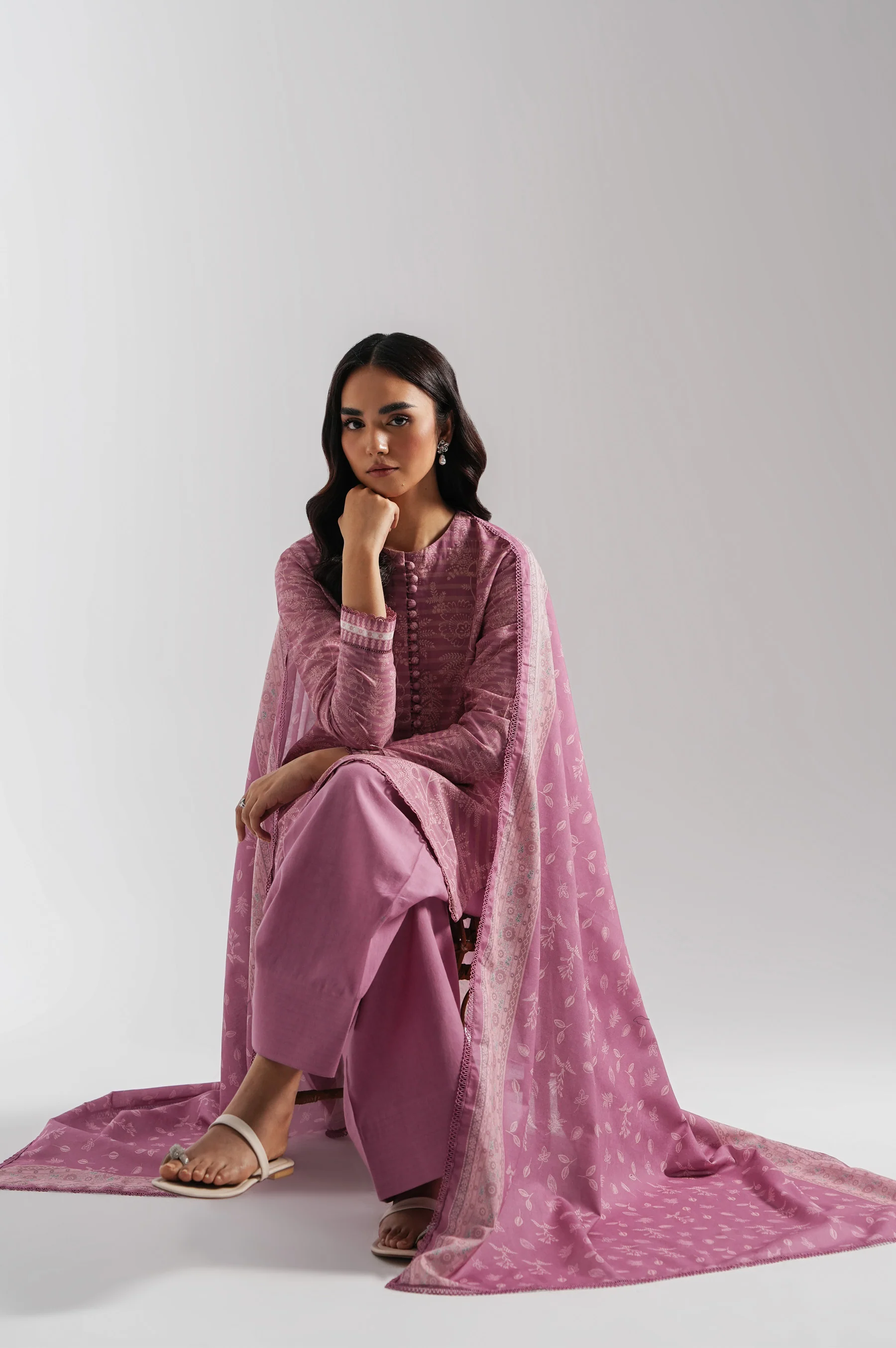 UNSTITCHED PRINTED SUIT - Image 5