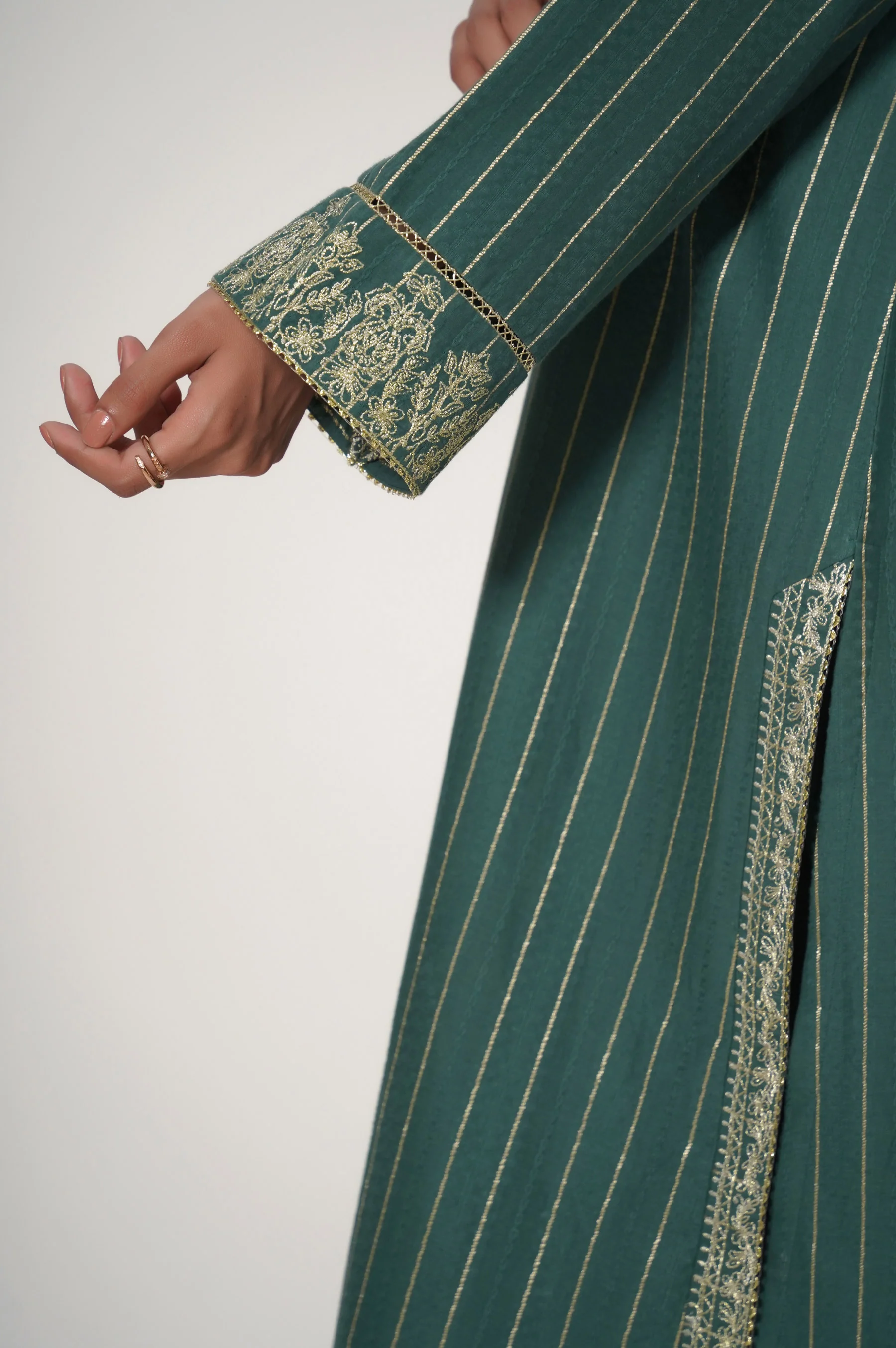 Unstitched 3 Piece Dobby Mysuri Suit - Image 3