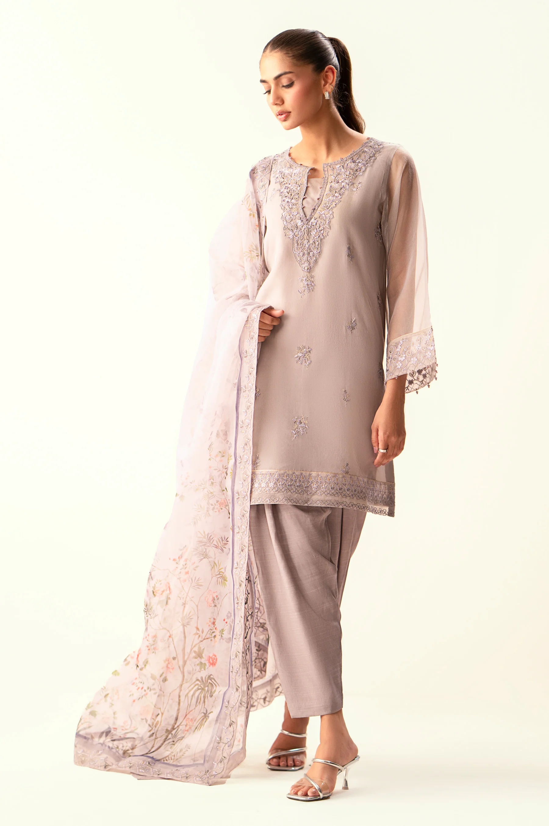 UNSTITCHED EMBROIDERED SUIT - Image 2