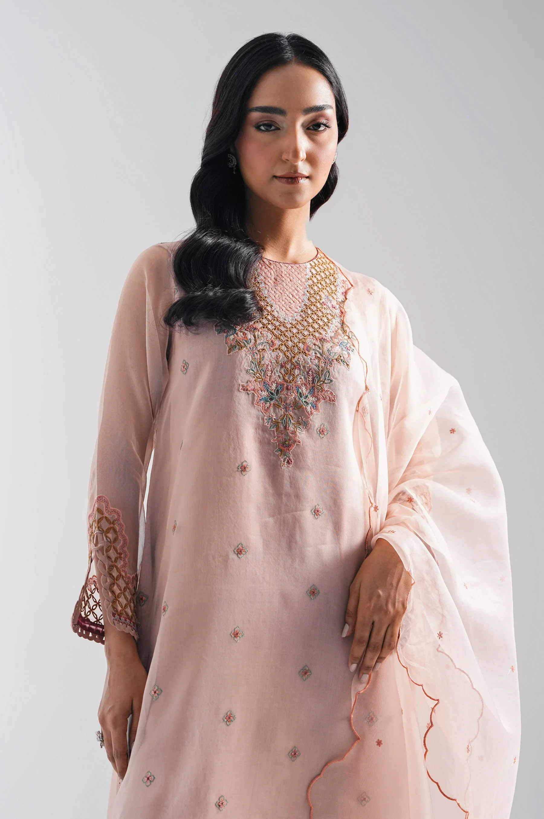 UNSTITCHED EMBROIDERED SUIT - Image 2