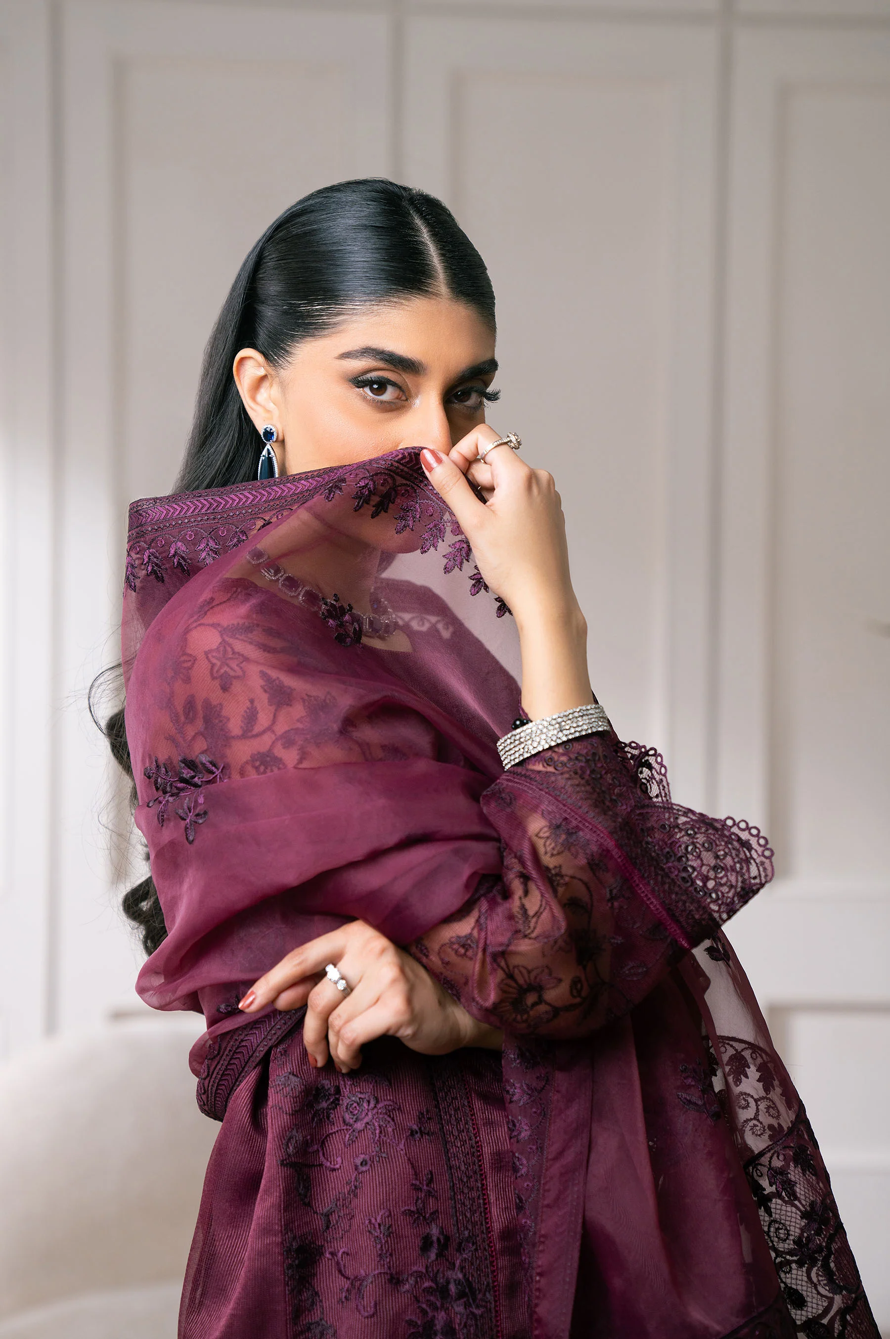 UNSTITCHED EMBROIDERED SUIT - Image 8