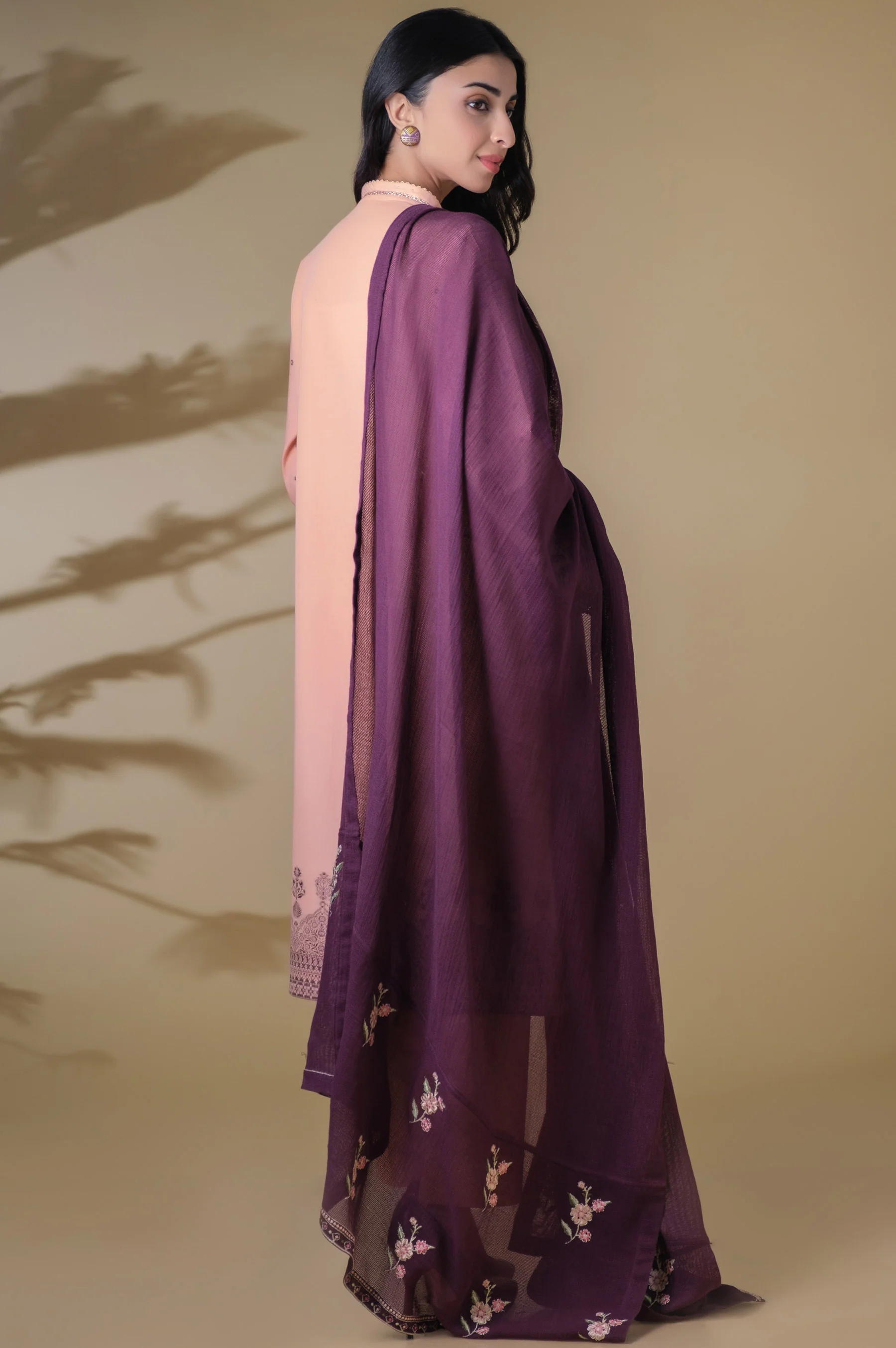 Unstitched 3 Piece Dyed Jacquard Suit - Image 3