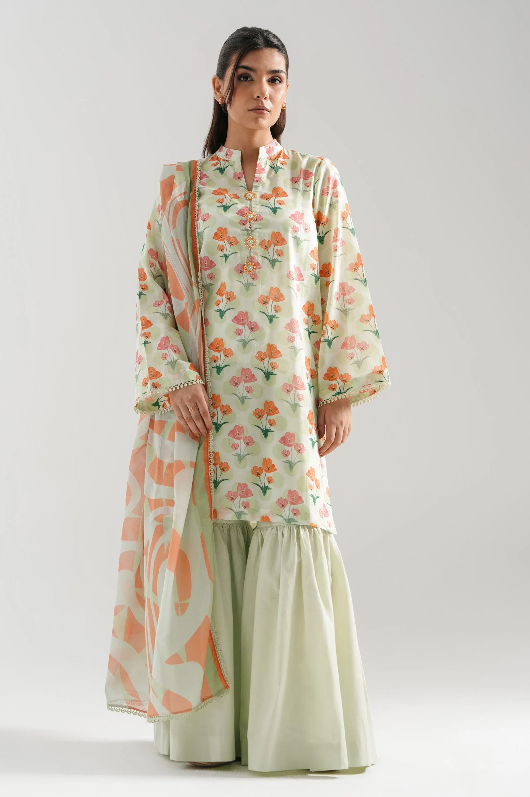 UNSTITCHED PRINTED SUIT - Image 6