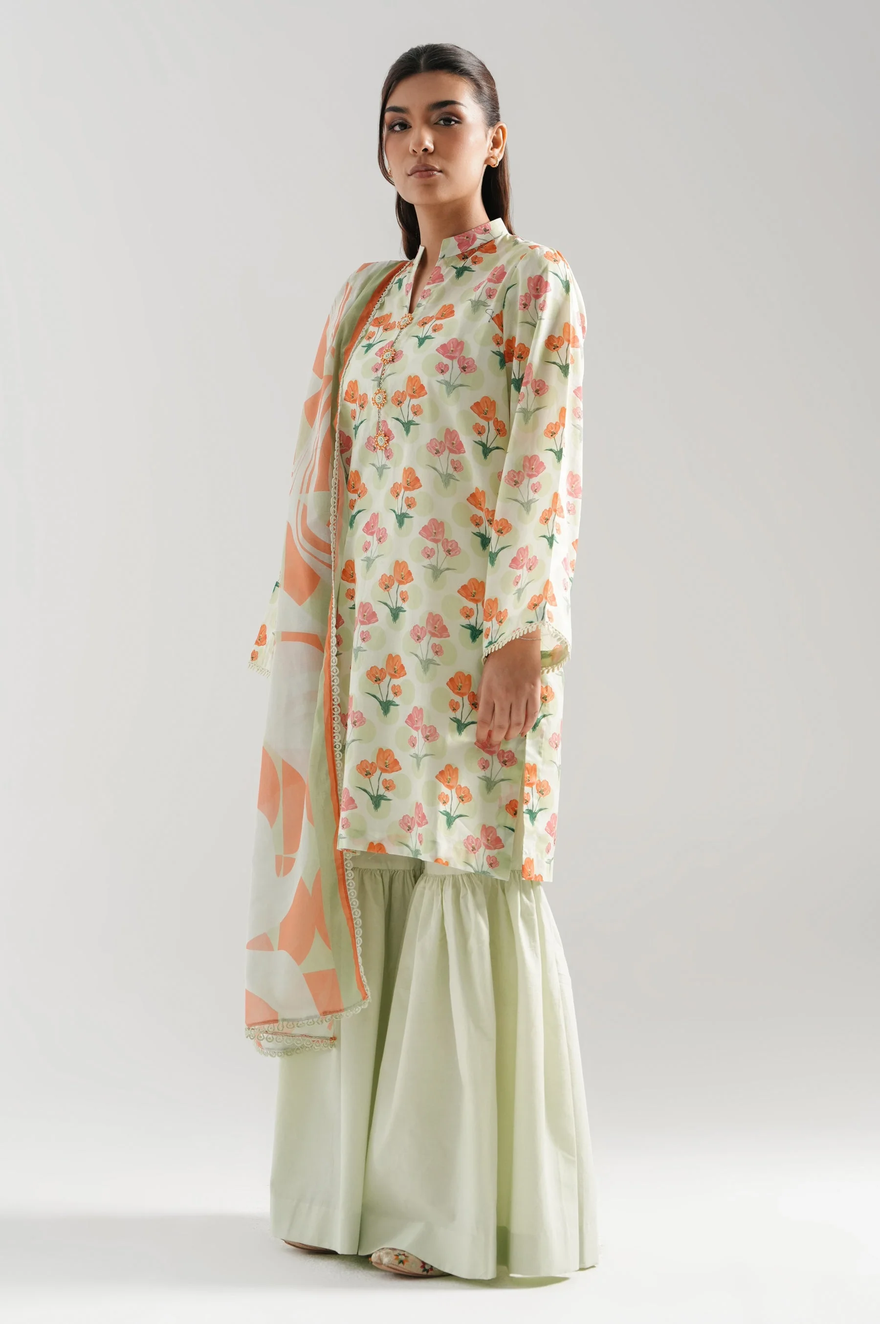 UNSTITCHED PRINTED SUIT - Image 8