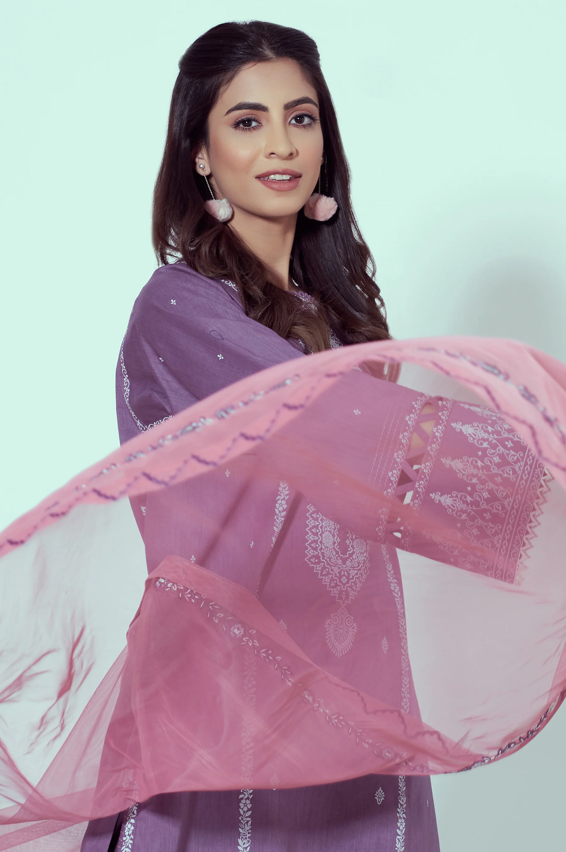 Unstitched 3 Piece Puff Printed Lawn Suit - Image 5