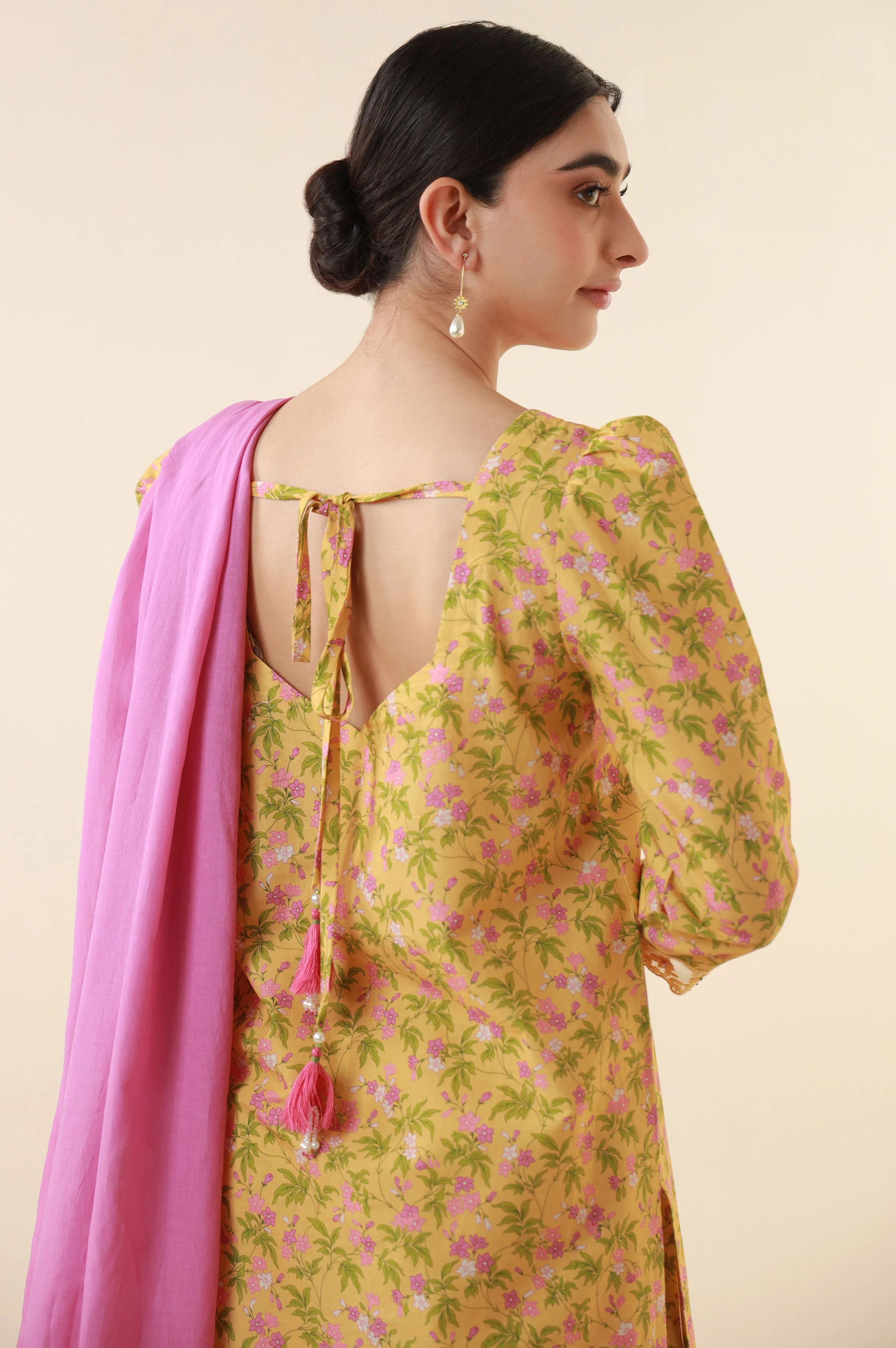 Unstitched 3 Piece Printed Lawn Suit - Image 4