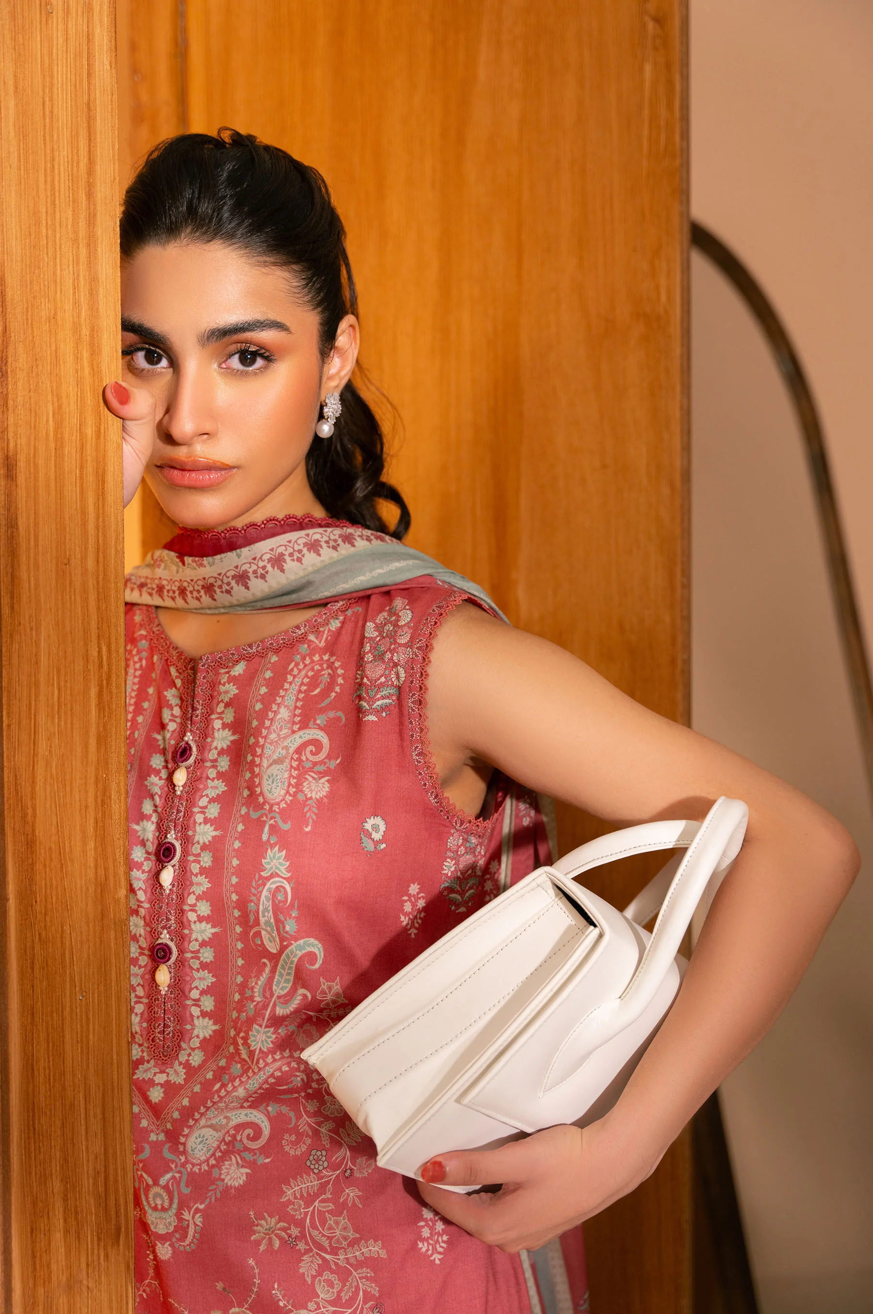 Unstitched 3 Piece Printed Lawn Suit - Image 4