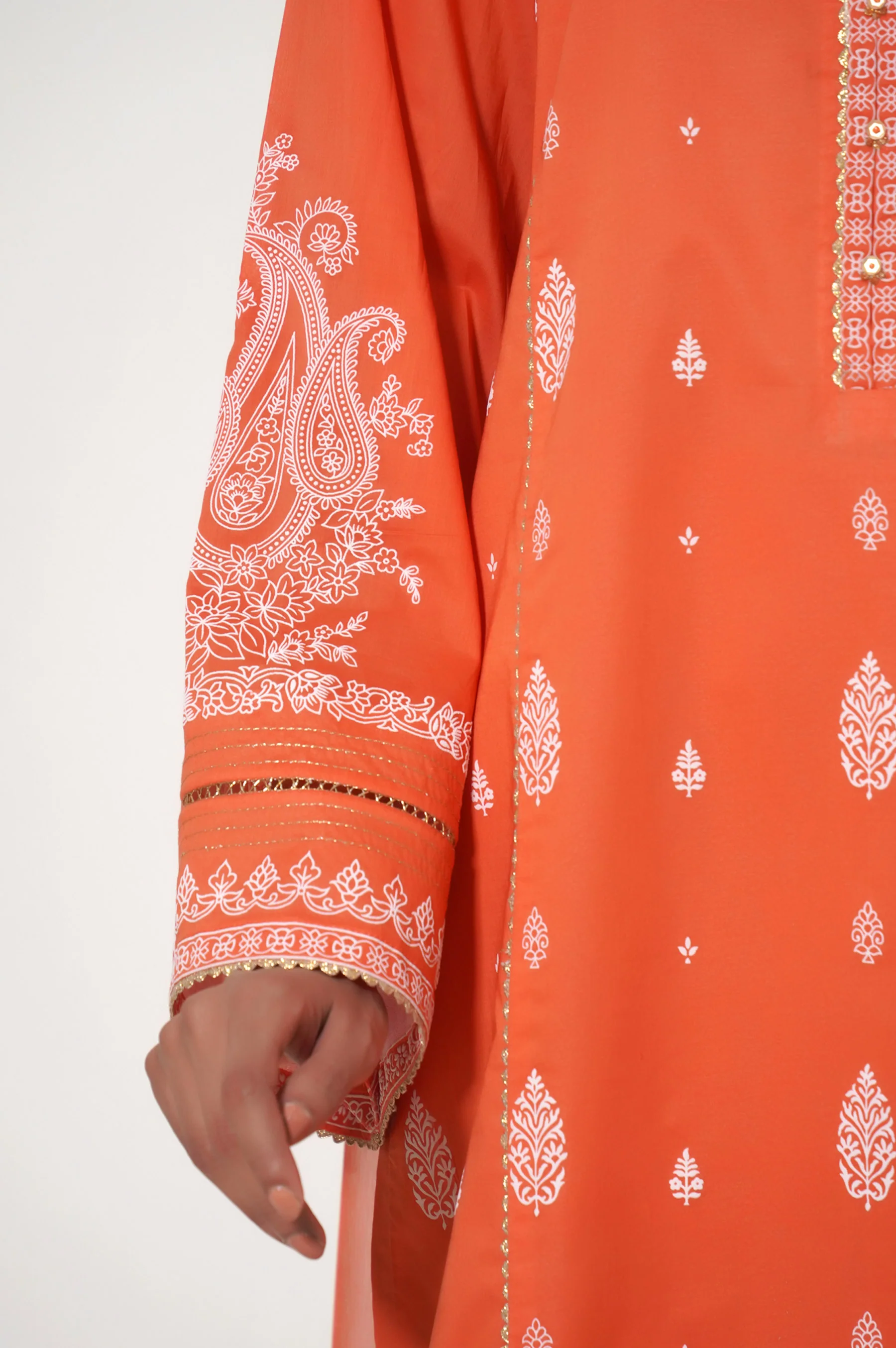 Unstitched 3 Piece Puff Printed Lawn Suit - Image 6