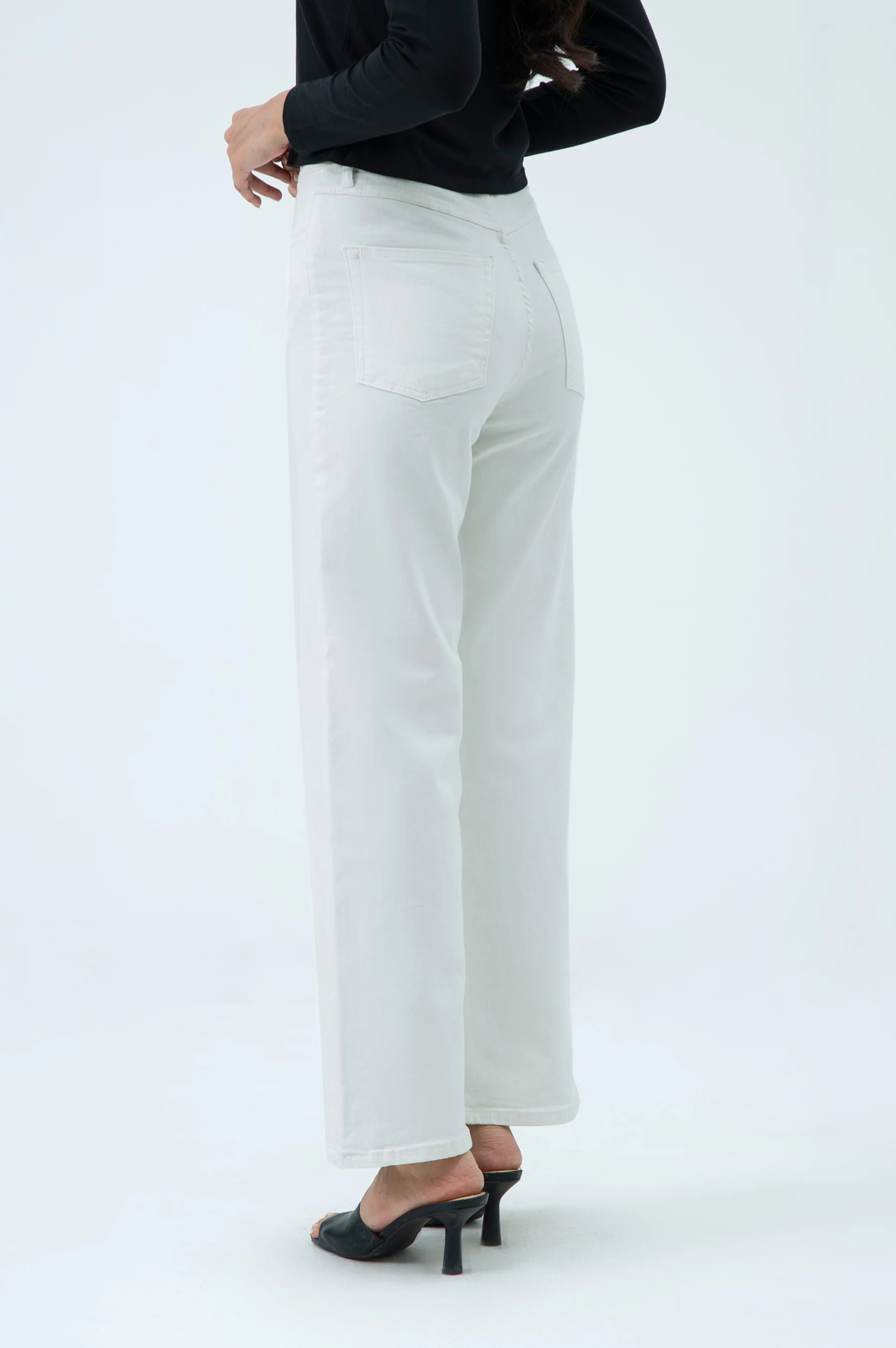 WIDE LEG DENIM PANTS - Image 4